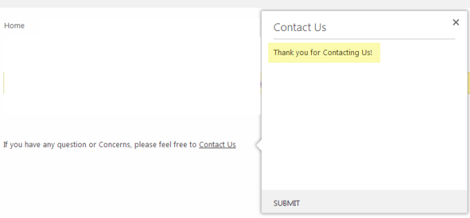 شیرپوینت 2013 – ایجاد یک Contact Us یا فرم Feedback با CallOuts