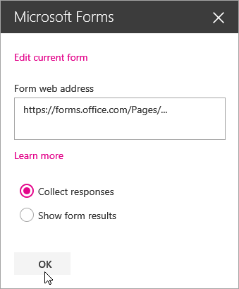 وب پارت Microsoft Forms در شیرپوینت آنلاین