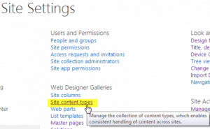شیرپوینت 2013 - ایجاد Content Type 