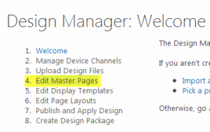 شیرپوینت 2013 – افزودن Master Page با Design Manager